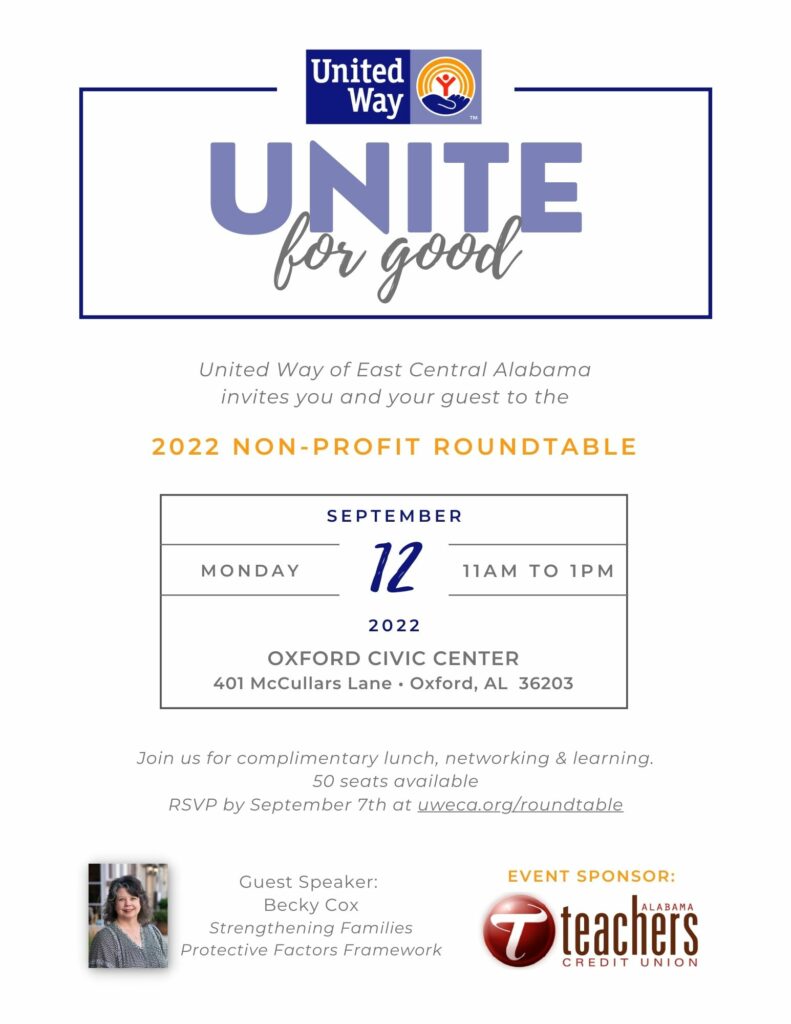 NON-PROFIT ROUNDTABLE - United Way of East Central Alabama